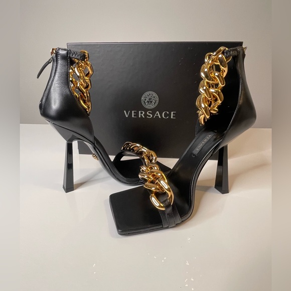 Versace Medusa Chain - 100% Authentic - News - Perfect Condition- 37.5 - DST568P - Picture 6 of 17